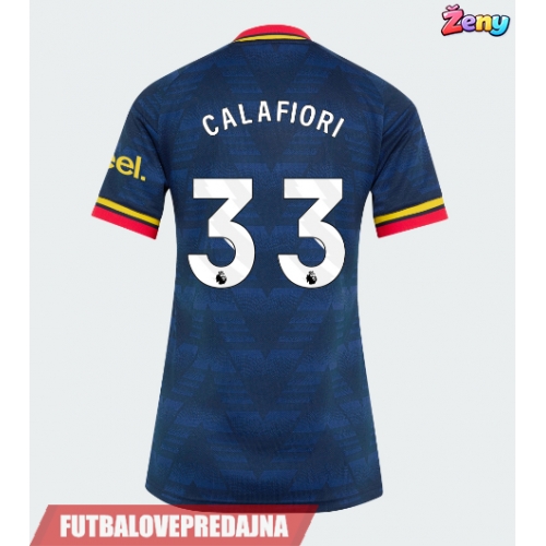 Lacne Ženy Futbalové dres Arsenal Riccardo Calafiori #33 2026-27 Krátky Rukáv - Preč